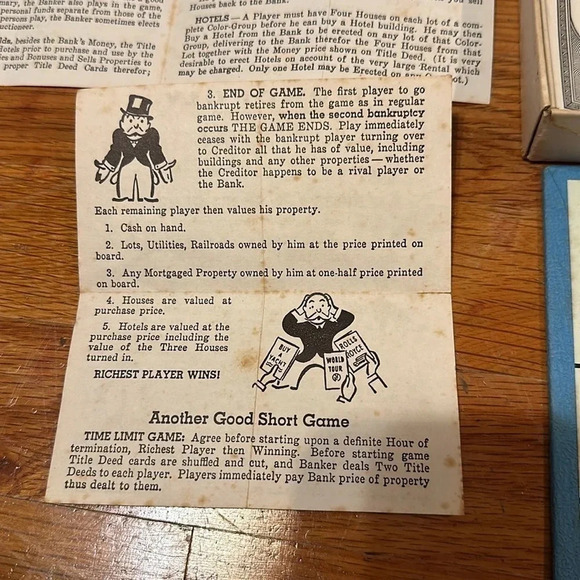 vintage 1961 parker bros real estate trading MONOPOLY board game toy collectible - Picture 13 of 16